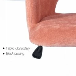 Cheap 😍 FurnitureR Boga Swivel Fabric Upholstered Home Office Chair In Coral Rose/Orange 🎉 13 Cheap 😍 FurnitureR Boga Swivel Fabric Upholstered Home Office Chair In Coral Rose/Orange 🎉 -Deals Writing Desks Store 2440274 3 L