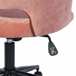 Cheap 😍 FurnitureR Boga Swivel Fabric Upholstered Home Office Chair In Coral Rose/Orange 🎉 14 Cheap 😍 FurnitureR Boga Swivel Fabric Upholstered Home Office Chair In Coral Rose/Orange 🎉 -Deals Writing Desks Store 2440274 4 L