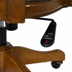 Coupon 🌟 FurnitureR Kerri Faux Leather Upholstered & Wood Office Chair In Brown 🌟 16 Coupon 🌟 FurnitureR Kerri Faux Leather Upholstered & Wood Office Chair In Brown 🌟 -Deals Writing Desks Store 2440277 5 L