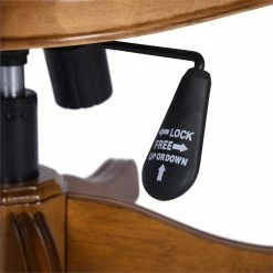 Buy 🌟 FurnitureR Renee Traditional Faux Leather Upholstered Office Chair In Brown 👏 16 Buy 🌟 FurnitureR Renee Traditional Faux Leather Upholstered Office Chair In Brown 👏 -Deals Writing Desks Store 2440278 5 L