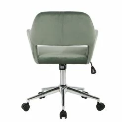 Brand new 🌟 FurnitureR Ross Swivel Velvet Upholstered & Metal Task Chair In Aqua Green 🎉 11 Brand new 🌟 FurnitureR Ross Swivel Velvet Upholstered & Metal Task Chair In Aqua Green 🎉 -Deals Writing Desks Store 2440286 2 L