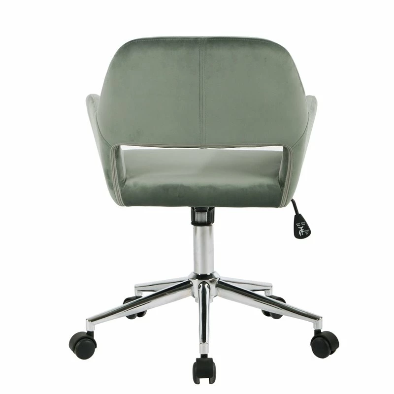 Brand new 🌟 FurnitureR Ross Swivel Velvet Upholstered & Metal Task Chair In Aqua Green 🎉 5 Brand new 🌟 FurnitureR Ross Swivel Velvet Upholstered & Metal Task Chair In Aqua Green 🎉 - Image 3