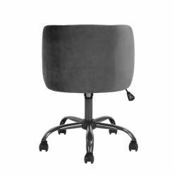Best Sale 🌟 CRO Decor Velvet Home Office Chairs Adjustable Task Desk Chair In Gray 😍 17 Best Sale 🌟 CRO Decor Velvet Home Office Chairs Adjustable Task Desk Chair In Gray 😍 -Deals Writing Desks Store 2440527 7 L