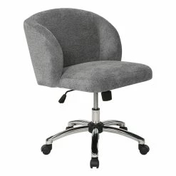 Top 10 ๐ฅ OSP Home Furnishings Ellen Office Chair In Slate Gray Fabric With Chrome Base ๐งจ