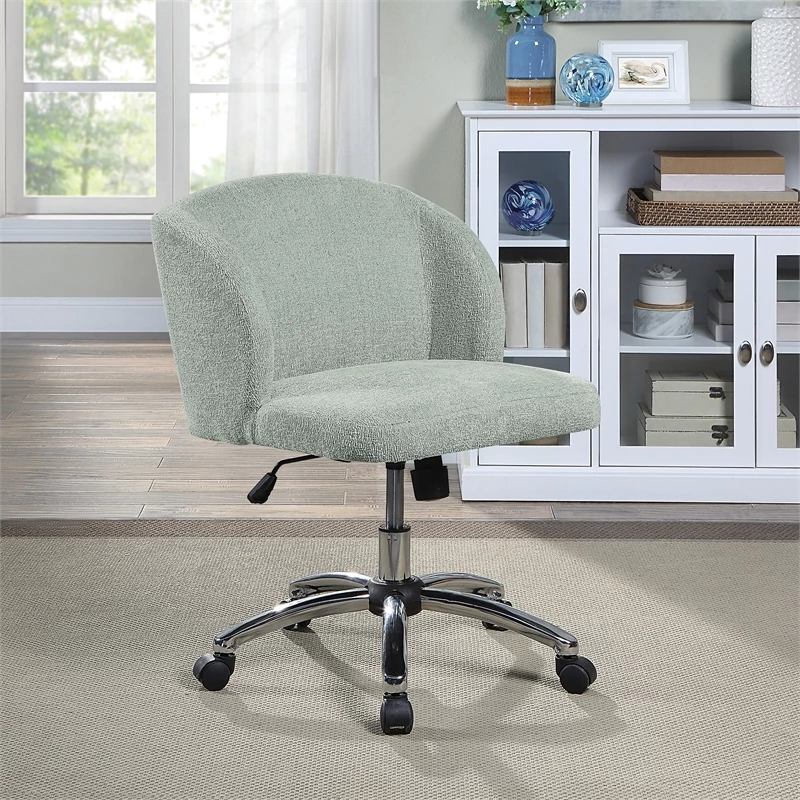 Best Sale ๐ OSP Home Furnishings Ellen Office Chair In Mist Gray Fabric With Chrome Base ๐ 4 Best Sale ๐ OSP Home Furnishings Ellen Office Chair In Mist Gray Fabric With Chrome Base ๐ - Image 2