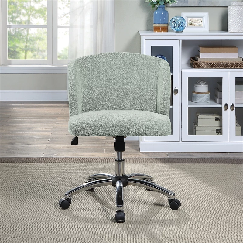 Best Sale ๐ OSP Home Furnishings Ellen Office Chair In Mist Gray Fabric With Chrome Base ๐ 5 Best Sale ๐ OSP Home Furnishings Ellen Office Chair In Mist Gray Fabric With Chrome Base ๐ - Image 3