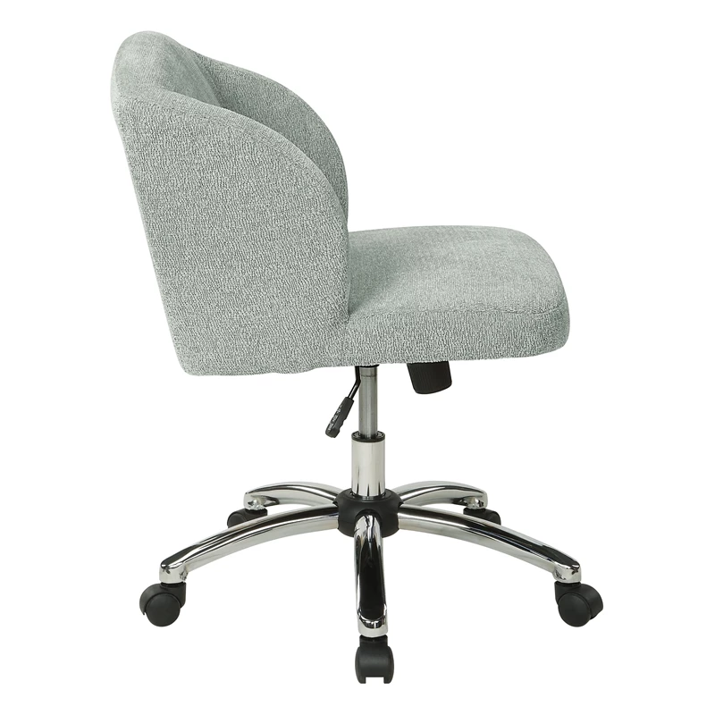 Best Sale ๐ OSP Home Furnishings Ellen Office Chair In Mist Gray Fabric With Chrome Base ๐ 7 Best Sale ๐ OSP Home Furnishings Ellen Office Chair In Mist Gray Fabric With Chrome Base ๐ - Image 5