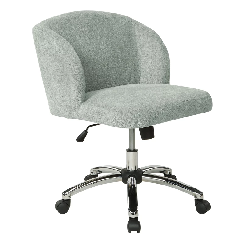 Best Sale ๐ OSP Home Furnishings Ellen Office Chair In Mist Gray Fabric With Chrome Base ๐ 3 Best Sale ๐ OSP Home Furnishings Ellen Office Chair In Mist Gray Fabric With Chrome Base ๐