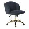 Flash Sale 🛒 OSP Home Furnishings Ellen Office Chair In Indigo Blue Fabric With Gold Base 👍 1 Flash Sale 🛒 OSP Home Furnishings Ellen Office Chair In Indigo Blue Fabric With Gold Base 👍 -Deals Writing Desks Store 2451325 L