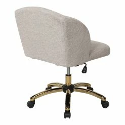Wholesale 😉 OSP Home Furnishings Ellen Office Chair In Sand Beige Fabric With Gold Base 😉 15 Wholesale 😉 OSP Home Furnishings Ellen Office Chair In Sand Beige Fabric With Gold Base 😉 -Deals Writing Desks Store 2451326 5 L