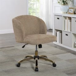 Best Sale 😉 OSP Home Furnishings Ellen Office Chair In Honey Beige Fabric With Gold Base 🛒 11 Best Sale 😉 OSP Home Furnishings Ellen Office Chair In Honey Beige Fabric With Gold Base 🛒 -Deals Writing Desks Store 2451327 1 L