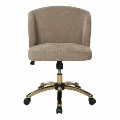 Best Sale 😉 OSP Home Furnishings Ellen Office Chair In Honey Beige Fabric With Gold Base 🛒 13 Best Sale 😉 OSP Home Furnishings Ellen Office Chair In Honey Beige Fabric With Gold Base 🛒 -Deals Writing Desks Store 2451327 3 L