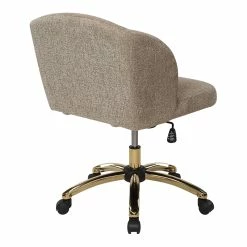Best Sale 😉 OSP Home Furnishings Ellen Office Chair In Honey Beige Fabric With Gold Base 🛒 15 Best Sale 😉 OSP Home Furnishings Ellen Office Chair In Honey Beige Fabric With Gold Base 🛒 -Deals Writing Desks Store 2451327 5 L
