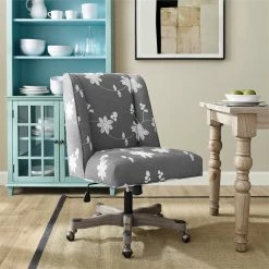 Top 10 👍 Urbanpro Transitional Wood Upholstered Embroidered Office Chair In Gray 🛒 15 Top 10 👍 Urbanpro Transitional Wood Upholstered Embroidered Office Chair In Gray 🛒 -Deals Writing Desks Store 2452756 13 L