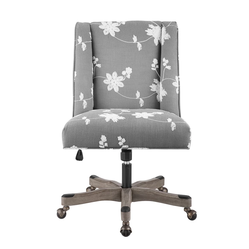 Top 10 👍 Urbanpro Transitional Wood Upholstered Embroidered Office Chair In Gray 🛒 7 Top 10 👍 Urbanpro Transitional Wood Upholstered Embroidered Office Chair In Gray 🛒 - Image 5