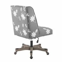 Top 10 👍 Urbanpro Transitional Wood Upholstered Embroidered Office Chair In Gray 🛒 17 Top 10 👍 Urbanpro Transitional Wood Upholstered Embroidered Office Chair In Gray 🛒 -Deals Writing Desks Store 2452756 15 L