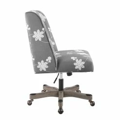 Top 10 👍 Urbanpro Transitional Wood Upholstered Embroidered Office Chair In Gray 🛒 18 Top 10 👍 Urbanpro Transitional Wood Upholstered Embroidered Office Chair In Gray 🛒 -Deals Writing Desks Store 2452756 16 L