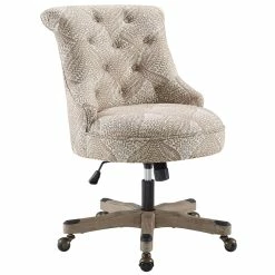 Best Sale ⌛ Urbanpro Transitional Wood Upholstered Office Chair In Fern Beige ❤️