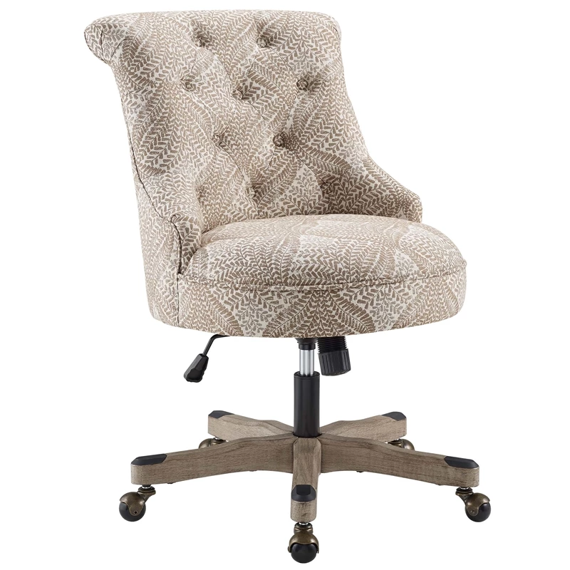 Best Sale ⌛ Urbanpro Transitional Wood Upholstered Office Chair In Fern Beige ❤️ 3 Best Sale ⌛ Urbanpro Transitional Wood Upholstered Office Chair In Fern Beige ❤️