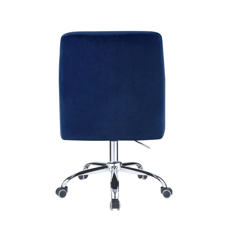 Best Sale โญ ACME Furniture ACME Trenerry Office Chair In Blue Velvet & Chrome Finish ๐ฅฐ 4 Best Sale โญ ACME Furniture ACME Trenerry Office Chair In Blue Velvet & Chrome Finish ๐ฅฐ - Image 2