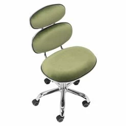 Cheapest ❤️ ZUO Iris Modern Office Chair In Olive Green & Silver 🥰 -Deals Writing Desks Store 2476571 06 L