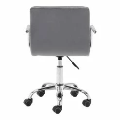 Best Pirce 🌟 ZUO Kerry Modern Office Chair In Gray 🔥 -Deals Writing Desks Store 2476572 04 L