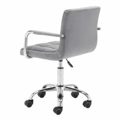 Best Pirce 🌟 ZUO Kerry Modern Office Chair In Gray 🔥 -Deals Writing Desks Store 2476572 05 L