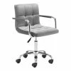 Best Pirce 🌟 ZUO Kerry Modern Office Chair In Gray 🔥 -Deals Writing Desks Store 2476572 L