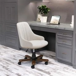 Cheapest 💯 ZUO Gables Modern Office Chair In Off White ⌛ -Deals Writing Desks Store 2476615 01 L