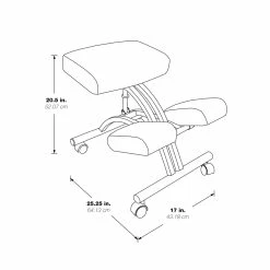 Brand new 🎉 Office Star Ergonomically Designed Knee Chair With Memory Foam In Black 👏 -Deals Writing Desks Store 24815 8 L