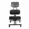 Wholesale 🥰 Bowery Hill Modern Metal Kneeling Chair With Wheels In Black 🤩 -Deals Writing Desks Store 2484939 L