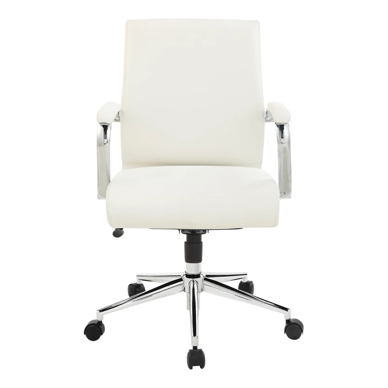 Brand new ๐คฉ Office Star Mid Back Manager's Chair With Dillon Snow White Fabric And Chrome Base ๐ 5 Brand new ๐คฉ Office Star Mid Back Manager's Chair With Dillon Snow White Fabric And Chrome Base ๐ - Image 3