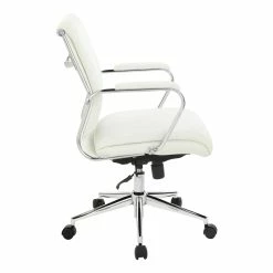 Brand new ๐คฉ Office Star Mid Back Manager's Chair With Dillon Snow White Fabric And Chrome Base ๐ 14 Brand new ๐คฉ Office Star Mid Back Manager's Chair With Dillon Snow White Fabric And Chrome Base ๐ -Deals Writing Desks Store 2494361 3 L