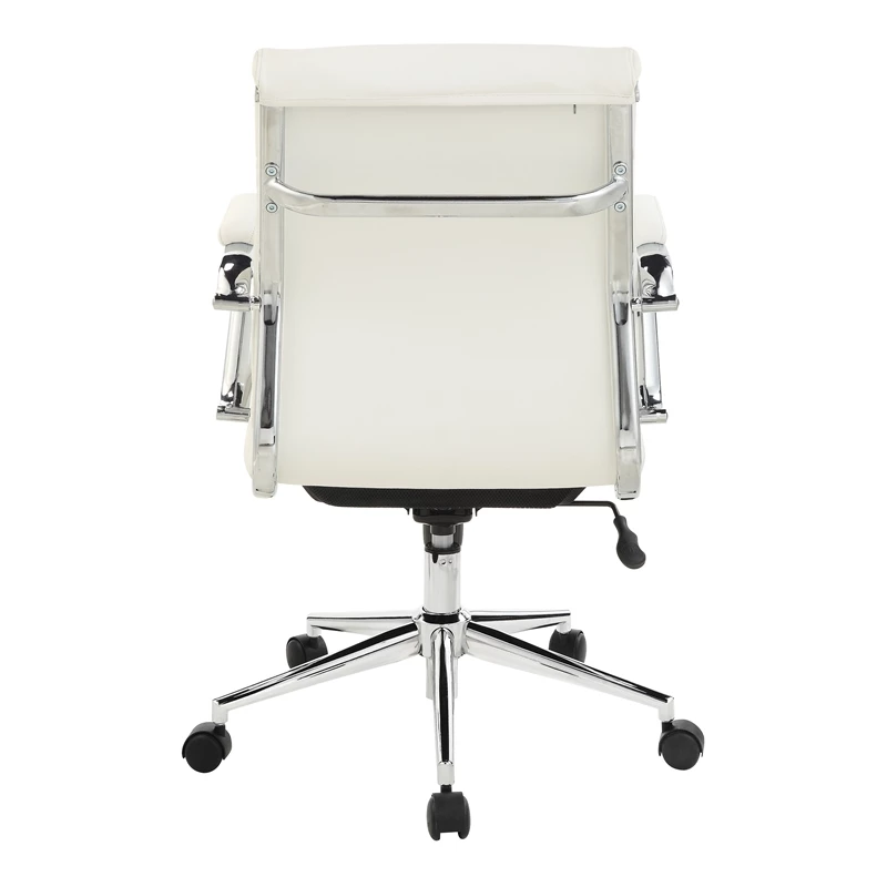 Brand new ๐คฉ Office Star Mid Back Manager's Chair With Dillon Snow White Fabric And Chrome Base ๐ 7 Brand new ๐คฉ Office Star Mid Back Manager's Chair With Dillon Snow White Fabric And Chrome Base ๐ - Image 5