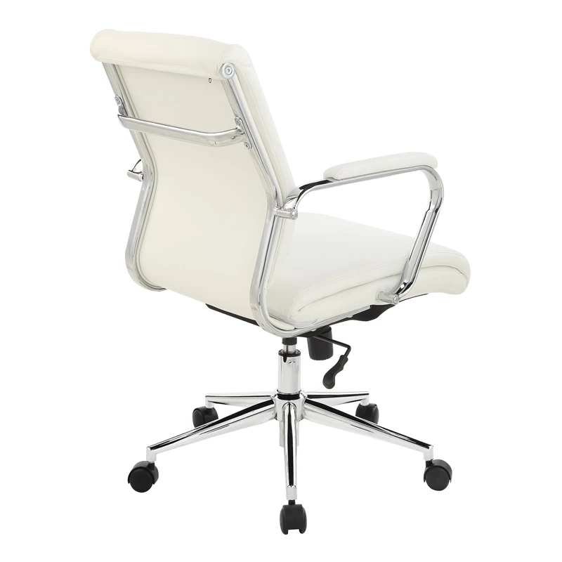 Brand new ๐คฉ Office Star Mid Back Manager's Chair With Dillon Snow White Fabric And Chrome Base ๐ 8 Brand new ๐คฉ Office Star Mid Back Manager's Chair With Dillon Snow White Fabric And Chrome Base ๐ - Image 6