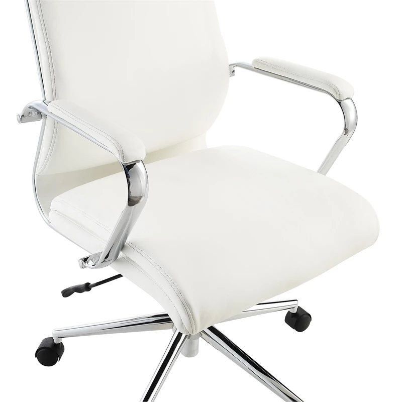 Brand new ๐คฉ Office Star Mid Back Manager's Chair With Dillon Snow White Fabric And Chrome Base ๐ 10 Brand new ๐คฉ Office Star Mid Back Manager's Chair With Dillon Snow White Fabric And Chrome Base ๐ - Image 8