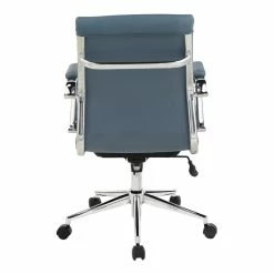 Best Sale ๐ Office Star Mid Back Manager's Chair With Dillon Blue Fabric And Chrome Base ๐ 15 Best Sale ๐ Office Star Mid Back Manager's Chair With Dillon Blue Fabric And Chrome Base ๐ -Deals Writing Desks Store 2494363 4 L