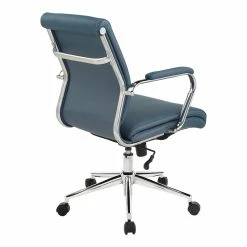 Best Sale ๐ Office Star Mid Back Manager's Chair With Dillon Blue Fabric And Chrome Base ๐ 16 Best Sale ๐ Office Star Mid Back Manager's Chair With Dillon Blue Fabric And Chrome Base ๐ -Deals Writing Desks Store 2494363 5 L