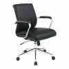 Wholesale 🧨 Office Star Mid Back Manager's Chair With Dillon Black Fabric And Chrome Base ⌛ -Deals Writing Desks Store 2494376 L