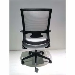 Wholesale 🔔 FM Furniture Albury 45" Adjustable Modern Plastic Office Chair In White/Black 👍 -Deals Writing Desks Store 2499042 4 L
