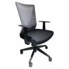 Outlet 😀 FM Furniture Hobart 41" Adjustable Modern Plastic Office Chair In Black 🌟 -Deals Writing Desks Store 2499048 L