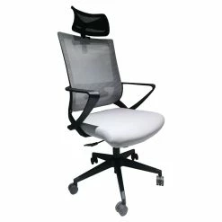 Top 10 🔥 FM Furniture Perth 52" Modern Adjustable Plastic Office Chair In Black/White ⭐