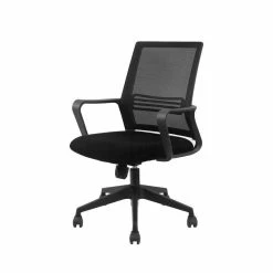 Best deal 🔔 Atlin Designs 39.8" Adjustable Modern Plastic Office Chair In Black 💯 -Deals Writing Desks Store 2503741 1 L