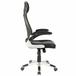 Promo 😍 WHI Figo Adjustable/Swivel Faux Leather Upholstered Gaming Office Chair In Black 🎁 -Deals Writing Desks Store 2513889 3 L