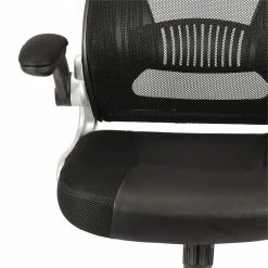 Promo 😍 WHI Figo Adjustable/Swivel Faux Leather Upholstered Gaming Office Chair In Black 🎁 -Deals Writing Desks Store 2513889 6 L