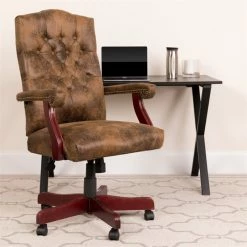 Hot Sale 👏 UrbanPro Classic Executive Office Chair In Bomber Brown ✨ -Deals Writing Desks Store 2516662 1 L