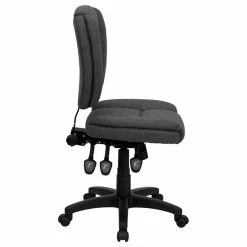 Wholesale ✔️ UrbanPro Mid Back Ergonomic Office Swivel Chair In Gray 🔥 -Deals Writing Desks Store 2516673 2 L
