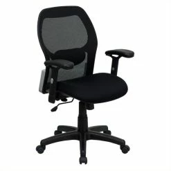 Wholesale ⭐ UrbanPro Mid-Back Super Mesh Office Chair In Black 🛒