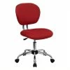 Promo 🧨 UrbanPro Mid-Back Mesh Office Swivel Chair In Red 🔔 -Deals Writing Desks Store 2516694 L