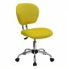 Cheap 🧨 UrbanPro Mid-Back Mesh Office Swivel Chair In Yellow 🔔 -Deals Writing Desks Store 2516698 L